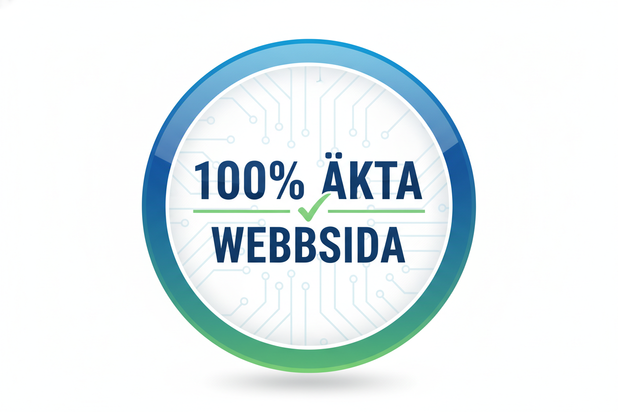 100% ÄKTA WEBBSIDA ICON