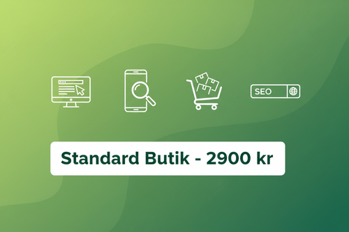 Shopify Webbshop - Standard E-handel Paket Sverige